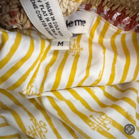 NWT Free People She Made Me Rahi Crochet High Waisted Bikini Swim Bottom Brown M - Picture 8 of 11